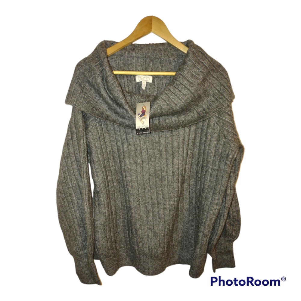 Sofia Jeans by Sofia Vergara Women's Cozy Off-the-Shoulder Sweater - Picture 5 of 8
